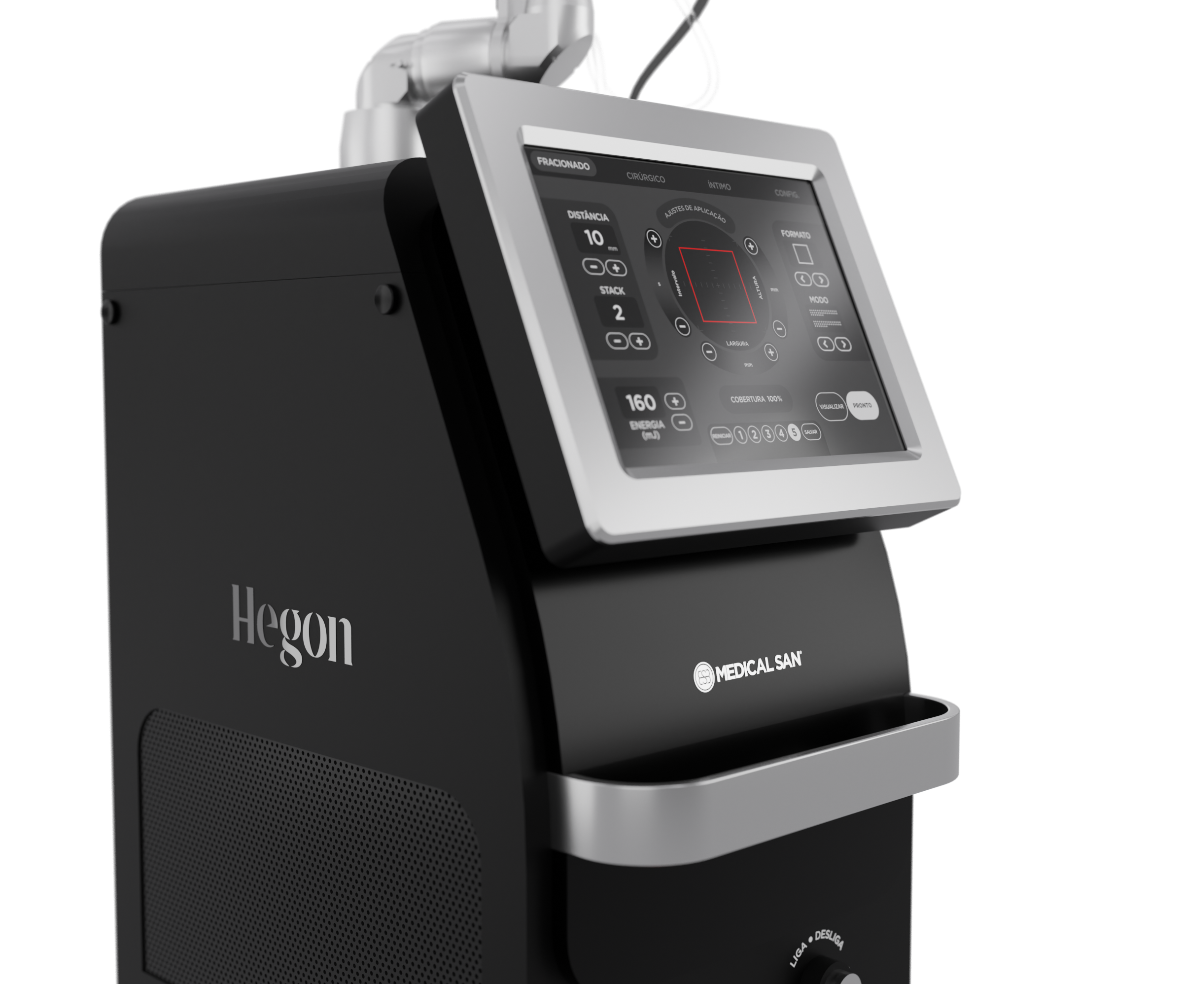 equipamento hegon da medical san laser de co2 fracionado